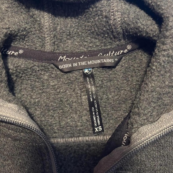 KUHL Women's XS Revive Fleece Hoodie Full Zip Black Grey Thumb Hole Warmup - Picture 8 of 8